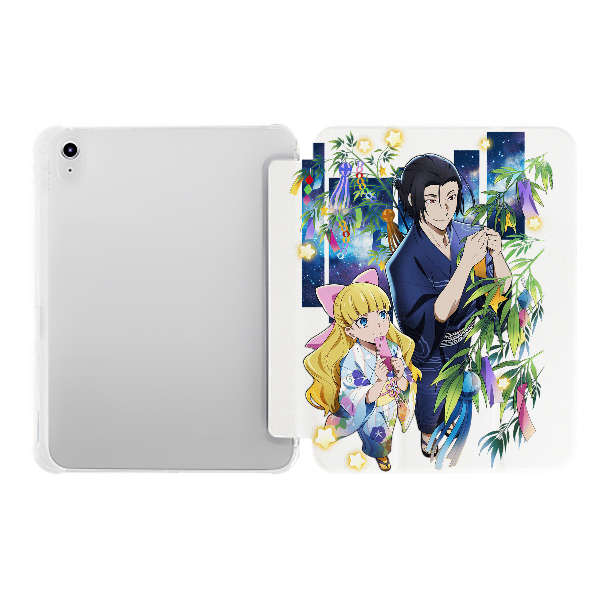 （画像用） 文豪ストレイドッグス Bungo Stray Dogs IPad ケース ペン収納付き 三つ折りスタンド PUレザー×シリコン 対応機種9.5/10.5/10.9インチ